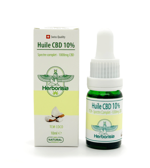 Huile CBD 10% - base TCM (coco) 1
