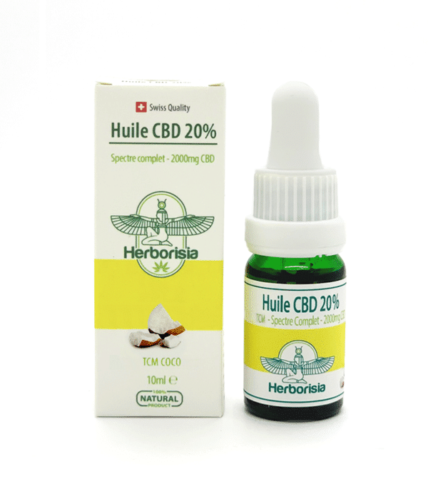 Huile CBD 20% - base TCM (coco) 1