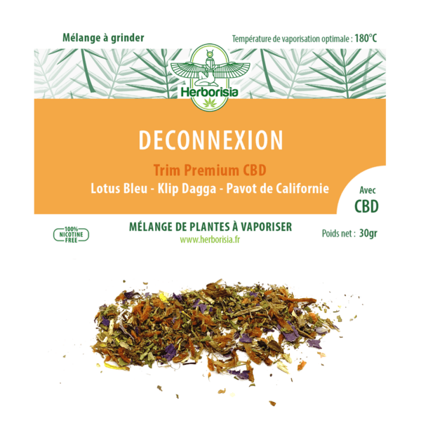 Substitut de tabac | Mélange 100% naturel de plantes à vaporiser et CBD - “Deconnexion”