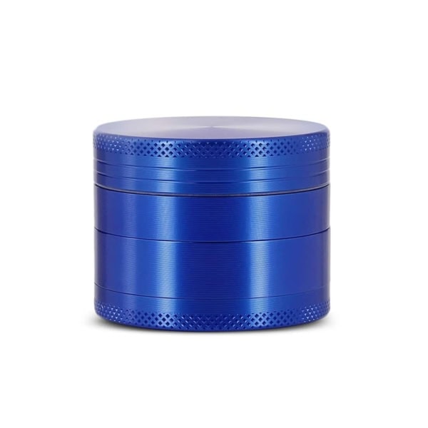 Grinder bleu en alu pour herbes, plantes sèches et CBD