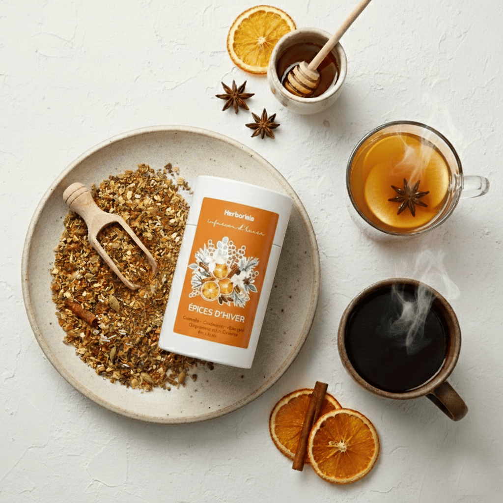 Mélange "Épices d'Hiver" BIO | Pour Jus de pomme ou Vin chaud 1 Mélange "Épices d'Hiver" | Pour Jus de pomme ou Vin chaud