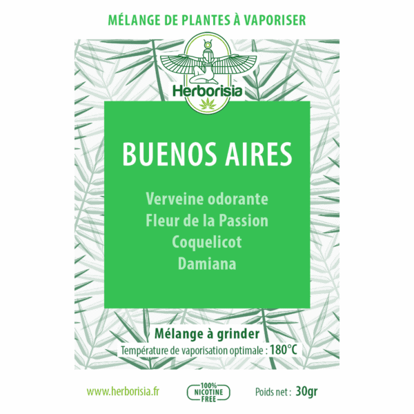 Substitut de tabac | Mélange de plantes à vaporiser 100% naturelles - “BUENOS AIRES”