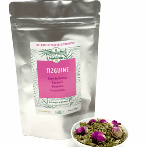 Herboristerie Paris - Spécialisée en vaporisation et CBD 19 Substitut de tabac | Mélange de plantes à vaporiser 100% naturelles sans CBD “TIZGUINE”
