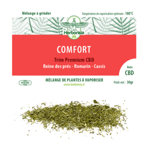 Substitut de tabac | Mélange 100% naturel de plantes à vaporiser et CBD - "Comfort" “Anti Douleur”