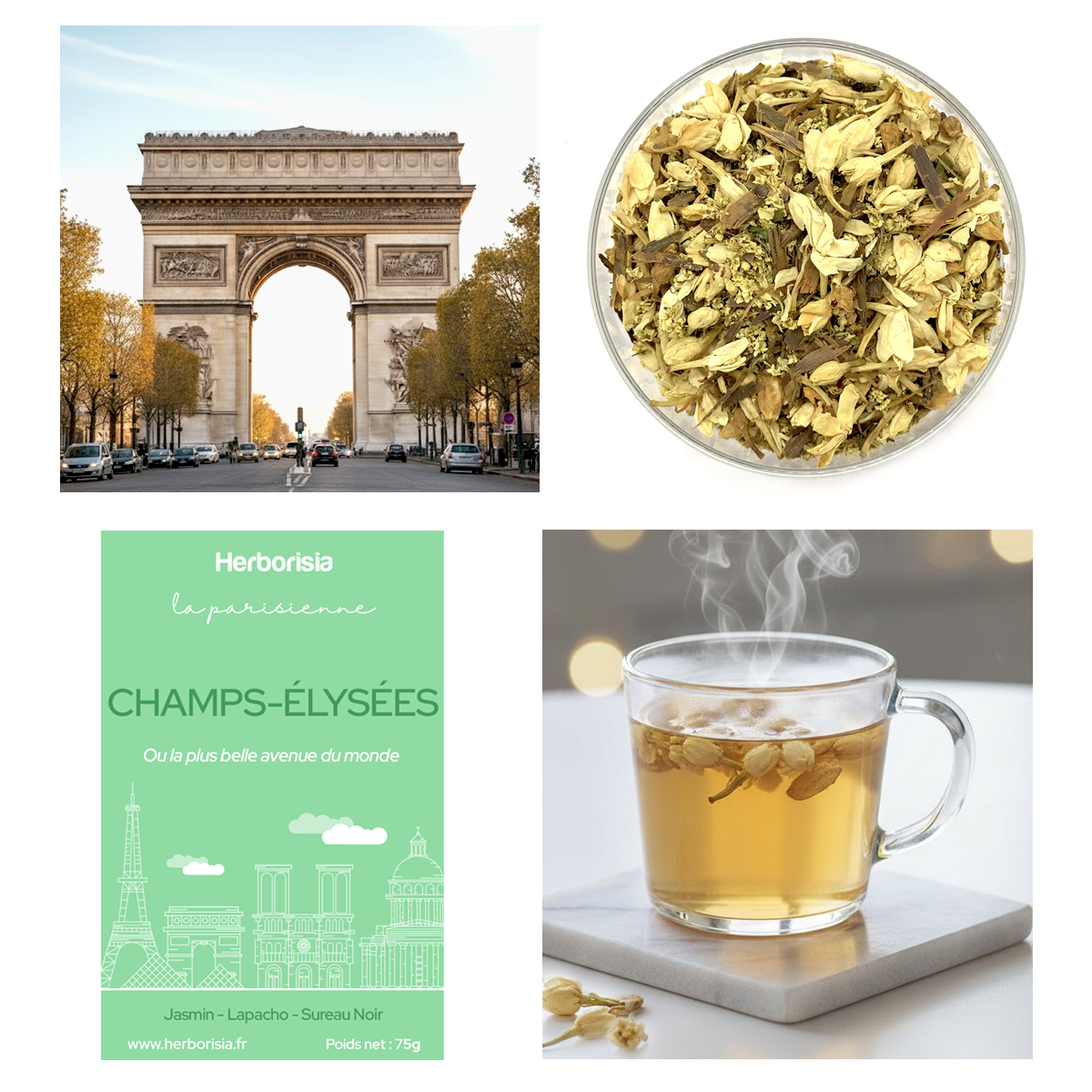 Infusion "Champs-Elysées" - Collection La Parisienne 1 Infusion "Champs-Elysées" - Collection La Parisienne
