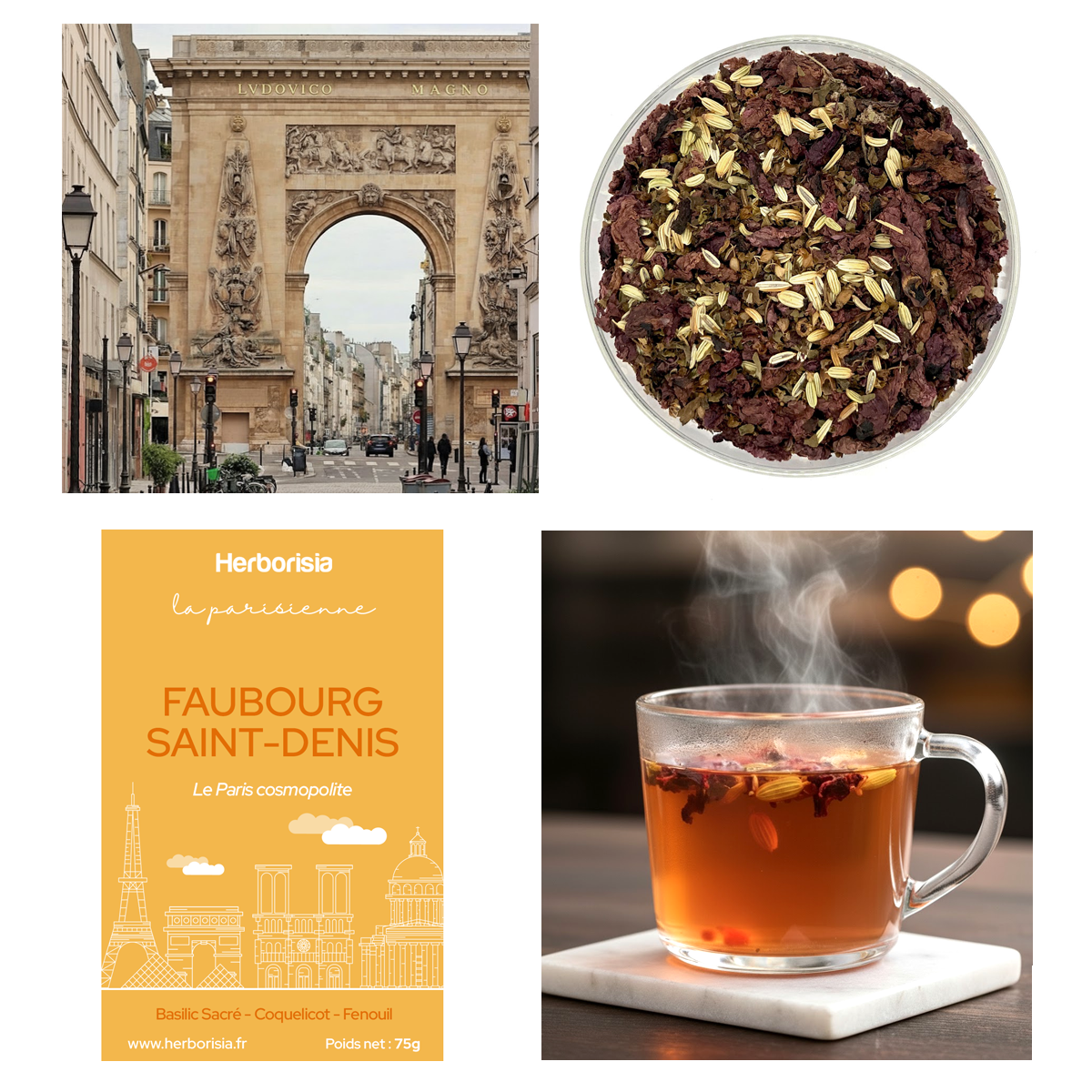 Infusion "Faubourg Saint-Denis" - Collection La Parisienne 1 Infusion "Faubourg Saint-Denis" - Collection La Parisienne