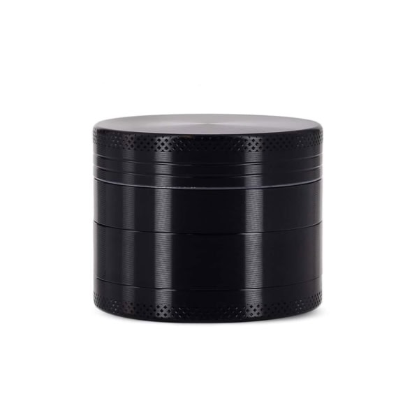 Grinder noir en alu pour herbes, plantes sèches et CBD