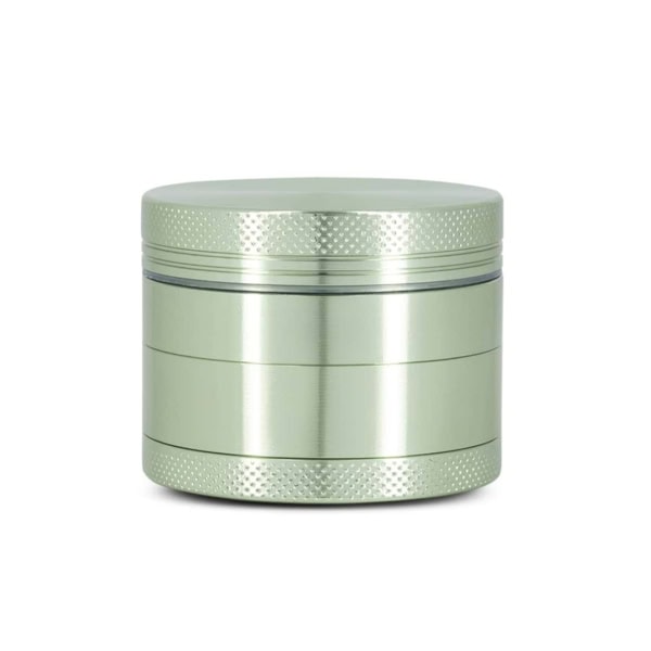 Grinder vert clair en alu pour herbes, plantes sèches et CBD