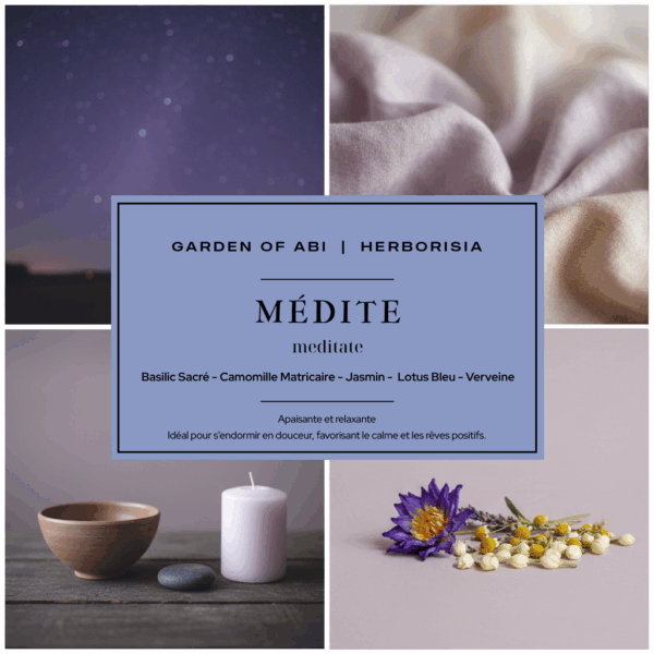 Infusion "MÉDITE" - Collection Garden Of Abi & Herborisia | Sommeil & Détente