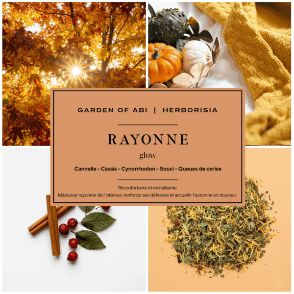 Infusion "RAYONNE" - Collection Garden Of Abi & Herborisia | Réconfortant & Revitalisant