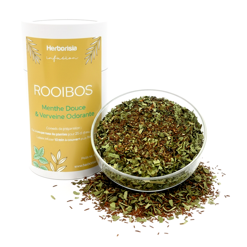 Infusion Rooibos BIO - Menthe Douce & Verveine Odorante | Digestion 1 Infusion Rooibos BIO - Menthe Douce & Verveine Odorante | Digestion