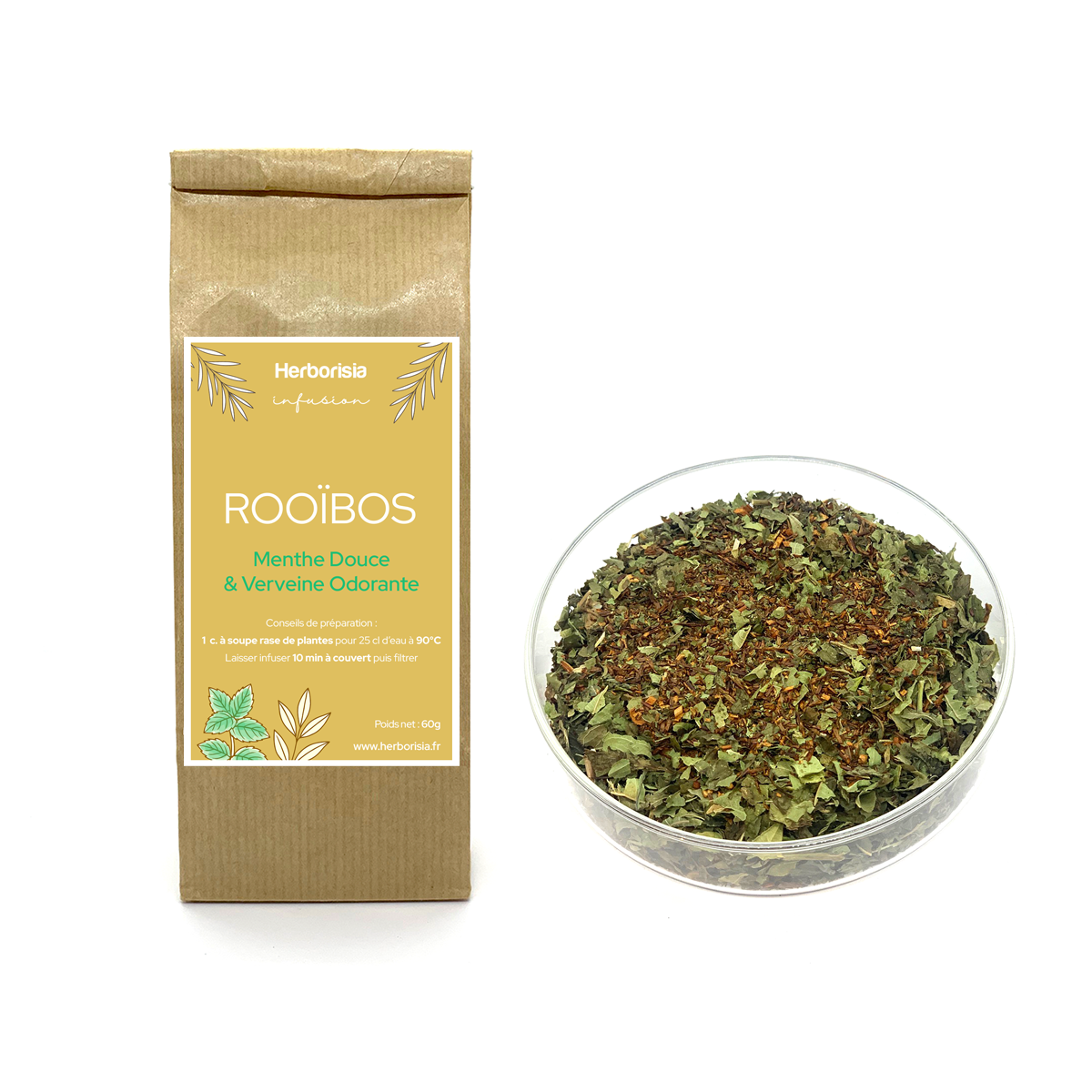 Infusion Rooibos BIO - Menthe Douce & Verveine Odorante | Digestion 1 Infusion Rooibos BIO - Menthe Douce & Verveine Odorante | Digestion