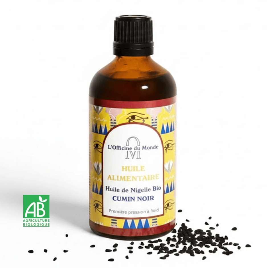 Huile de Nigelle BIO d'Egypte 100ml | Huile végétale Bien-être 1 Huile de Nigelle BIO d'Egypte 100ml | Huile végétale Bien-être