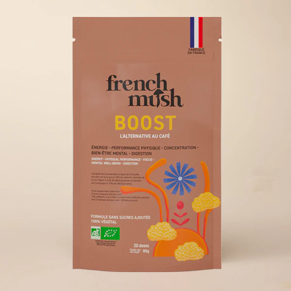 Boisson BOOST Chicorée - Alternative au café à base de Champignons BIO French Mush - Poudre 1 Boisson BOOST Chicorée - Alternative au café à base de Champignons BIO French Mush - Poudre