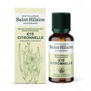 Synergie d'Huiles Essentielles Bio à diffuser - Eté Citronnelle 30mL