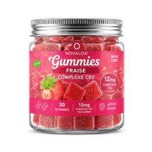 Gummies Fraise | Complexe CB2 - 12mg CB2 - Sans CBD - 90 grammes