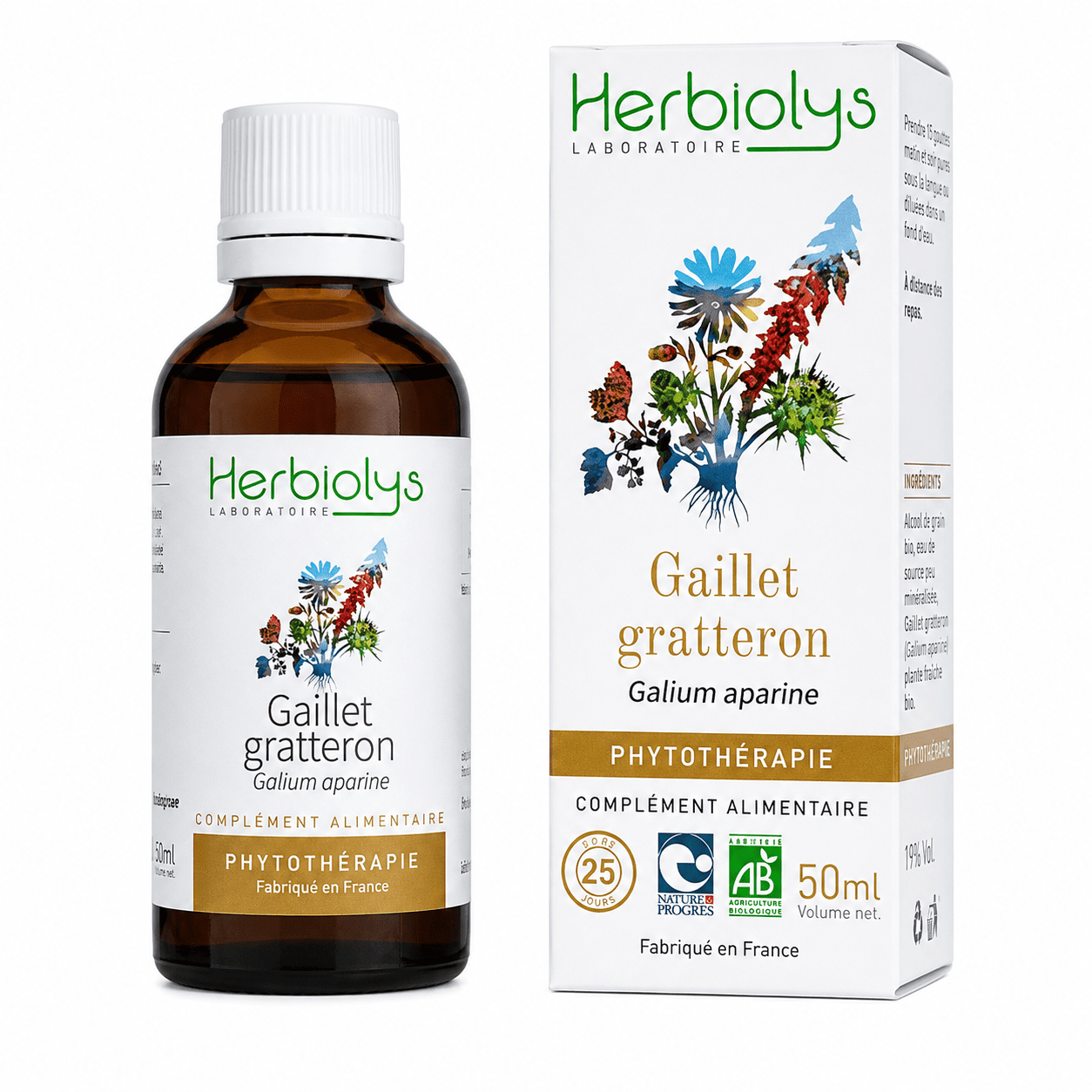 Teinture mère | Extrait de plante - Gaillet gratteron BIO 50ml 1 Teinture mère | Extrait de plante - Gaillet gratteron BIO 50ml