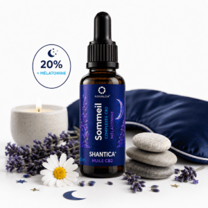Huile SOMMEIL 20% | Complexe CB2 + Mélatonine | 10ml